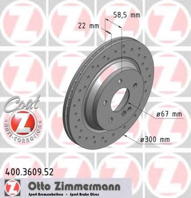 ТОРМОЗНОЙ ДИСК СПОРТ MERCEDES W220 03-05 400360952