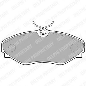 КОЛОДКИ ДИСКОВЫЕ П. OPEL VIVARO 02>, RENAULT ESPACE ALL 00-02 LP1767