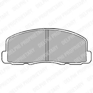 КОМПЛЕКТ ТОРМОЗНЫХ КОЛОДОК LP458