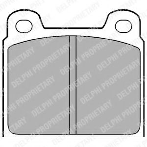КОМПЛЕКТ ТОРМОЗНЫХ КОЛОДОК, ДИСКО LP61