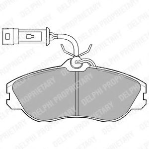 LP706 DELPHI КОЛОДКИ ТОРМОЗНЫЕ LP706