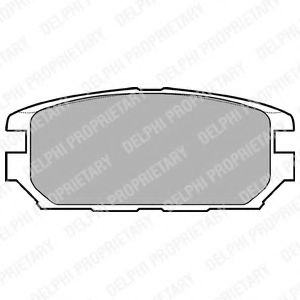 К-Т ТОРМ. КОЛОДОК RE MI LANCER 04-, SP WAGON 98- LP921