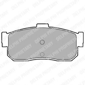 КОМПЛЕКТ ТОРМОЗНЫХ КОЛОДОК ЗАДН. NISSAN ALMERA N15, MAXIMA QX, PRIM LP975