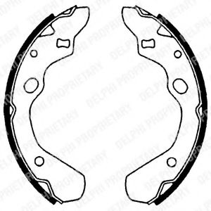КОЛОДКИ БАРАБАННЫЕ MAZDA 323 1.3I / 1.6I / 1.7D &16V 89-94 LS1516