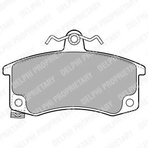 КОМПЛЕКТ ТОРМОЗНЫХ КОЛОДОК ПЕРЕДН. 2108-2110 С ПАСС. ДАТЧИКО LP1889