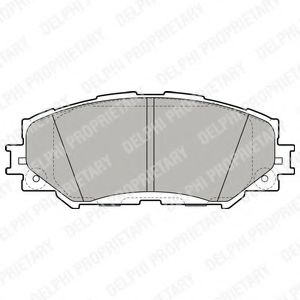 К-Т КОЛОДОК ТОРМОЗНЫХ FR TO RAV4 III 06- LP2002