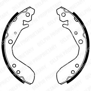 КОЛОДКИ БАРАБАННЫЕ HONDA JAZZ II 1.2-1.4I 02> LS1984