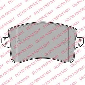 КОЛОДКИ ТОРМОЗНЫЕ AUDI A4/A5/Q5 1.8-3.2 07- ЗАДНИЕ LP2106