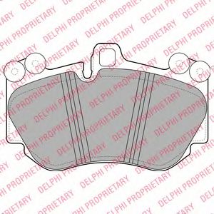 К-Т ТОРМ. КОЛОДОК FR  VAG TOUAREG, Q7, PORSHE LP2116