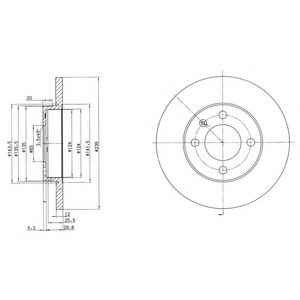  .VW/AUDI 80 1.1-2.0L GOLF/JETTA/PASSAT (239X12) BG2116