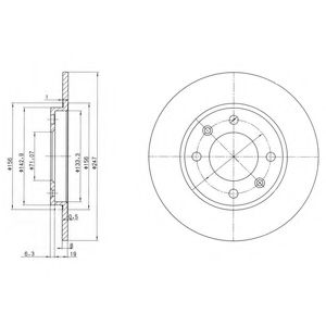 ДИСК ТОРМОЗНОЙ PSA 206 BG2800