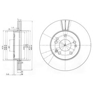 КОМПЛЕКТ ТОРМОЗНЫХ ДИСКОВ ПЕРЕДН. MERCEDES BENZ W201 BG2345