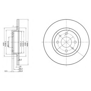 ДИСК ТОРМОЗНОЙ FIAT, AR BG2411
