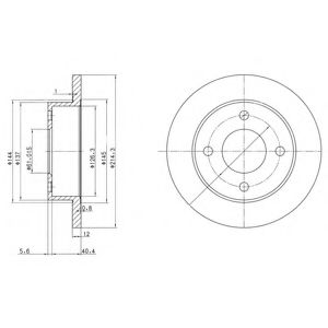 ДИСК ТОРМОЗНОЙ BG2566