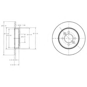 ДИСК ТОРМОЗНОЙ FR RE BG2694