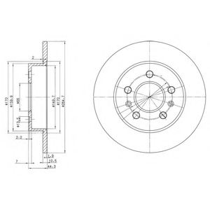 ДИСК ТОРМОЗНОЙ RE RE SAFRANE, LAGUNA BG2696