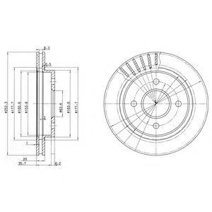   FORD MONDEO 93-00/SCORPIO 94-98  D=253. BG2700