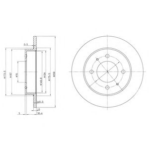 ДИСК ТОРМОЗНОЙ HY BG3070