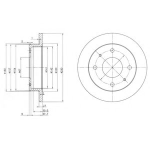 ДИСК ТОРМОЗНОЙ FR HY ATOS BG3337