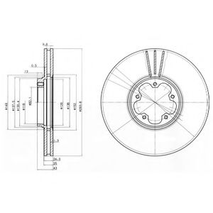 ДИСК ТОРМОЗНОЙ FR  FO TR-00 <FWD> 294 ММ BG3504