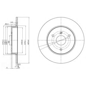   SMART CITY-COUPE 98-04/FORTWO 04-/ROADSTER 03-05  D=280 BG3526
