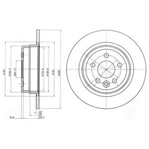 ДИСК ТОРМОЗНОЙ ROVER 75 99-/MG ZT 01- ЗАДНИЙ BG3550
