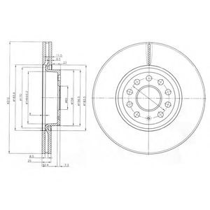  .AUDI A3/VW GOLF V/ JETTAIII/PASSAT 1.6-2.0 2003=] (312X25) BG3953