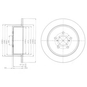 ДИСК ТОРМОЗНОЙ RE SUB LEGACY IV 03-> BG4129