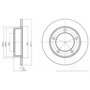КОМПЛЕКТ ТОРМОЗНЫХ ДИСКОВ В-2121 BG2208