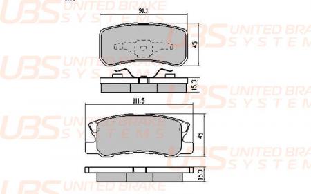 КОЛОДКИ ТОРМОЗНЫЕ ДИСКОВЫЕ | ЗАД | B1107012
