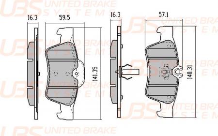 КОЛОДКИ ТОРМОЗНЫЕ ДИСКОВЫЕ | ЗАД | B1109004