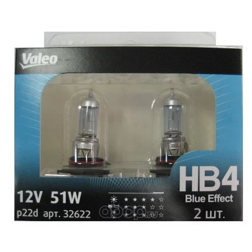  1255 HB4 VALEO BLUE EFFECT BLISTER X2  032622