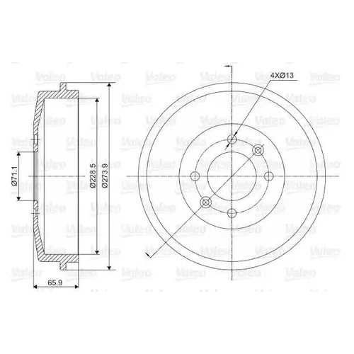 БАРАБАН ТОРМ. CITROEN BERLINGO 08- 237000