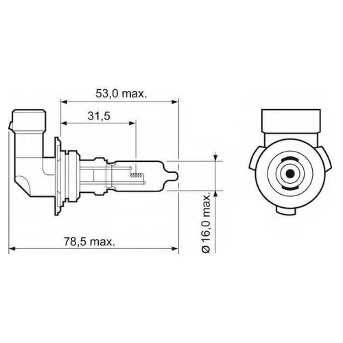  VALEO BULBS HB3 12V- 60W (P20D) 32013