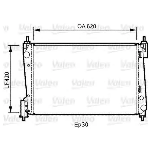 РАДИАТОР ОХЛАЖДЕНИЕ ДВИГАТЕЛЯ 735040