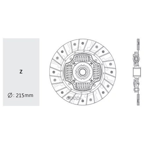 ДИСК СЦЕПЛЕНИЯ DAEWOO: LANOS/NUBIRA 1.5/1.6 DOHC 96- DW-37