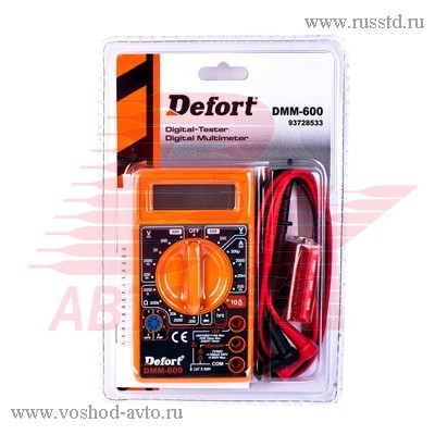   0-2 0-10 0-750 / 0-1000 9 98298130 DEFORT DMM-600N DMM-600N