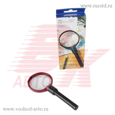 ЛУПА С РУЧКОЙ И ПОДСВЕТКОЙ 2-КРАТНАЯ D=75ММ BOLK BK88002 BK88002