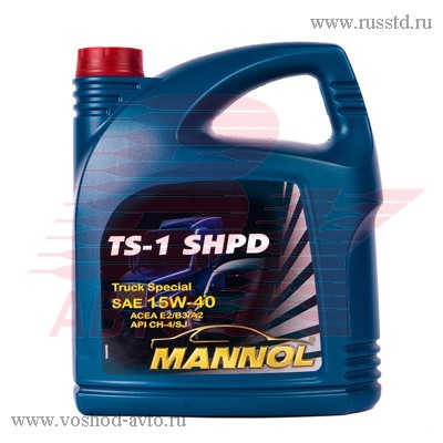 МАСЛО MANNOL TS-1 SAE 15W / 40 SHPD МОТ П / С (5Л)1237 1237