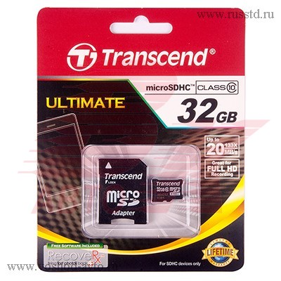   TRANSCEND, SECURE DIGITAL MICRO 32GB, SDHC, CLASS 10 TS32GUSDHC10