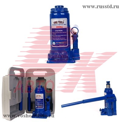 ДОМКРАТ БУТЫЛОЧНЫЙ 8Т 236-476ММ КЕЙС KING TOOLS HJ8B HJ8B