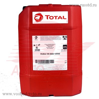   TOTAL 10W-40 20L RUBIA TIR 8900(MB-Approval 228.51 / 228.5,M 3477 / 3277-CRT,VDS-3,RLD-2 160777 Total