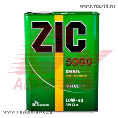   ZIC 5000 CI-4 SAE 10W-40 (4) 163128