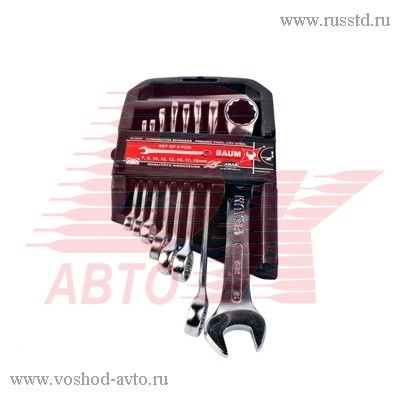 НАБОР КЛЮЧЕЙ КОМБИНИРОВАННЫХ 7-19ММ 8ПР BAUM 30-08MP 30-08MP