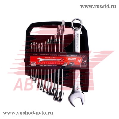 BAUM 30-12MP НАБОР КЛЮЧЕЙ КОМБИНИРОВАННЫХ 6-22ММ 12ПР 30-12MP