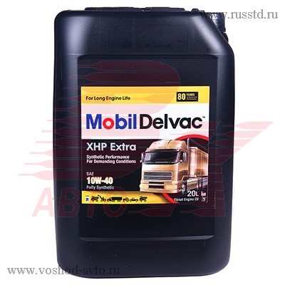 МАСЛО МОТОРНОЕ 10W40 MOBIL 20Л ПОЛУСИНТЕТИКА MOBIL DELVAC XHP EXTRA 121737