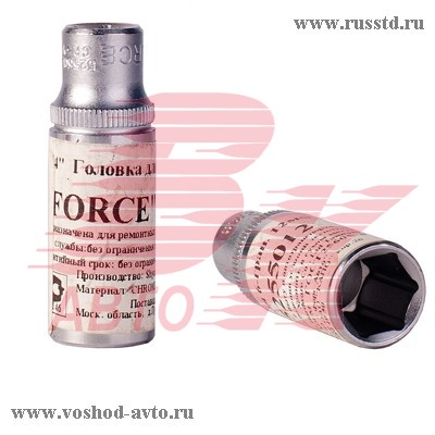 ГОЛОВКА 13ММ 6-ГРАННАЯ 1 / 4DR ДЛИННАЯ FORCE 5255013 5255013