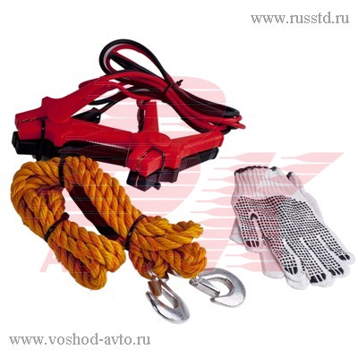 НАБОР АВАРИЙНЫЙ: ТРОС, ПРОВОДА ПРИКУР ПЕРЧ KOTO SFT-101 SFT-101