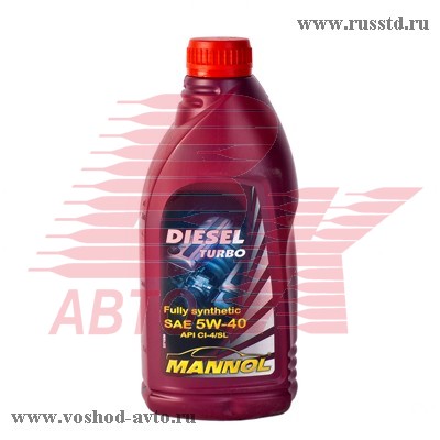 МАСЛО MANNOL DIESEL TURBO 5W40 МОТ. СИН. (1Л)1010 1010