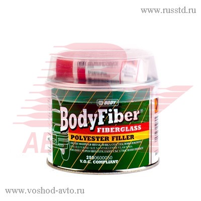 ШПАТЛЕВКА BODY 250 СО СТЕКЛОВОЛОКНОМ (0,25КГ) 2500600050